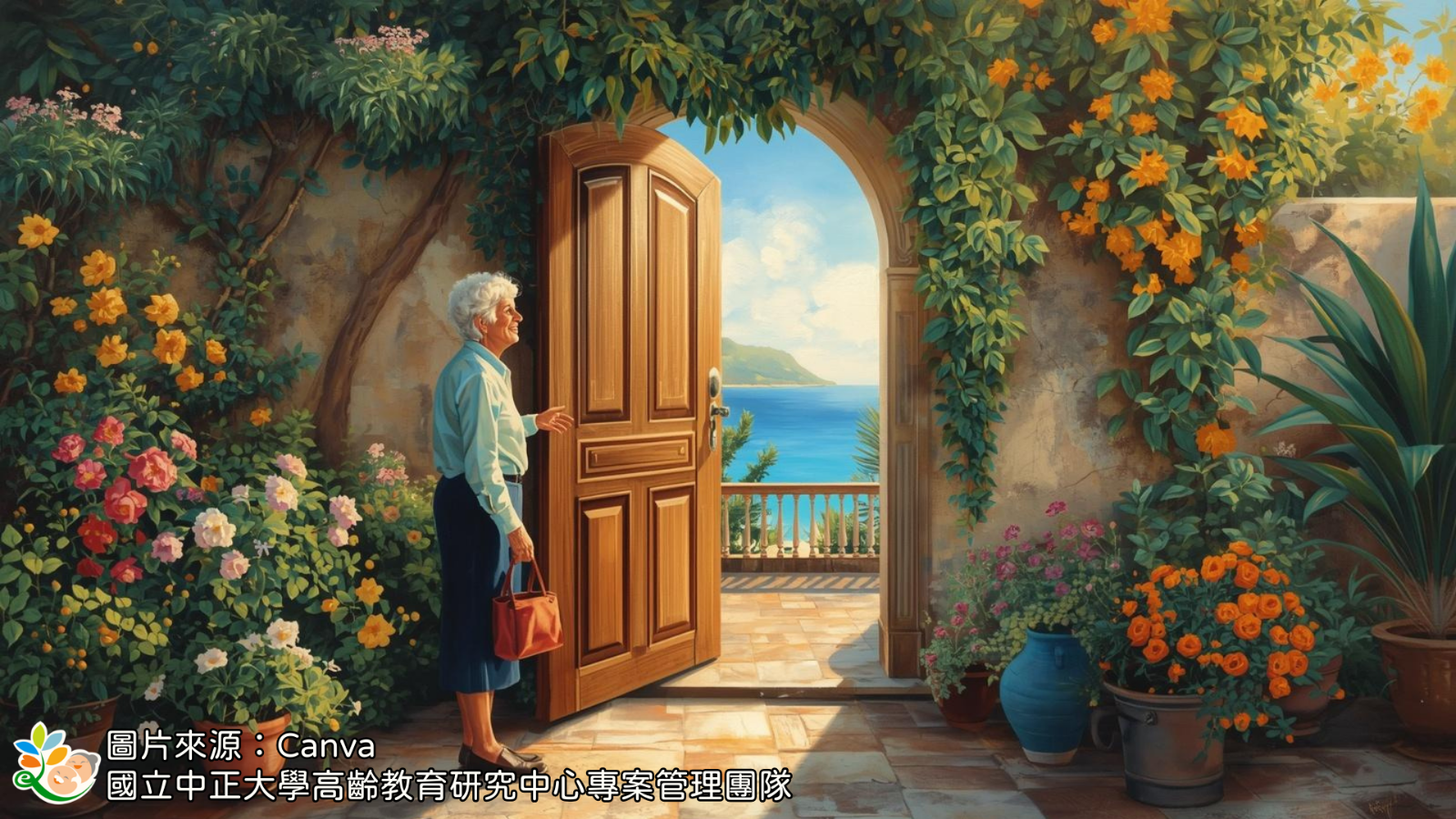 (圖一)及早覺察老化與自己的關聯，並開始行動探索，將有機會打開屬於自己的人生桃花源