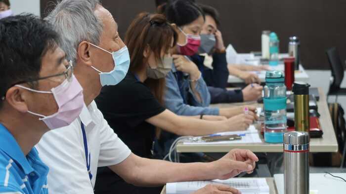 學員學習OBS軟體的應用